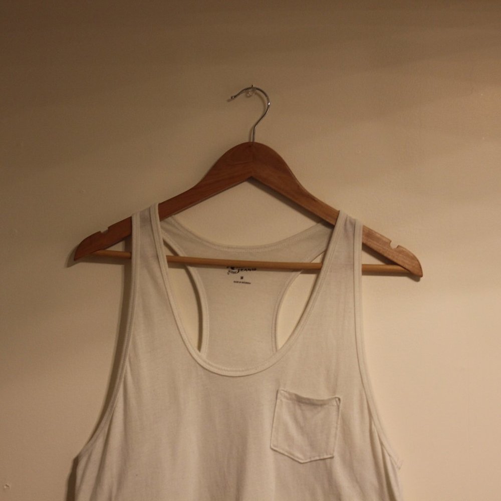 Arizona Jeans White Embroidered Tassels Tank Top - Picture 2 of 7